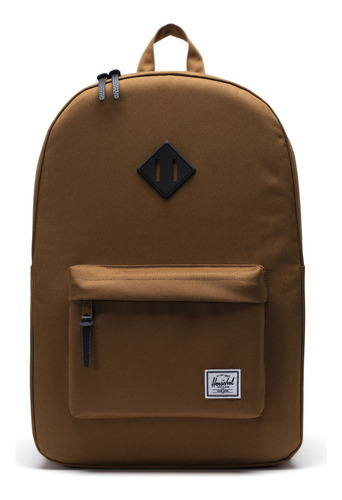 Mochila Herschel Heritage Rubber Color Marrón Diseño De La Tela Liso