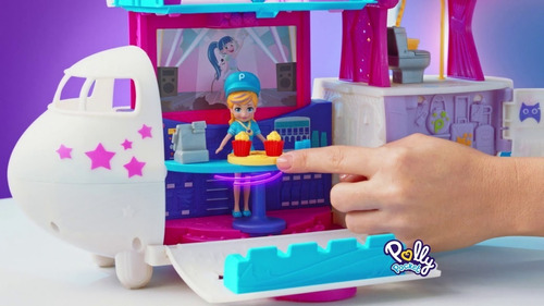 Polly Pocket El Jet Fabuloso Privado De Polly Mattel Gkl62