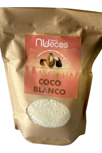 Coco Blanco Rallado Con Azucar 1kg Premium Nueces Rayo