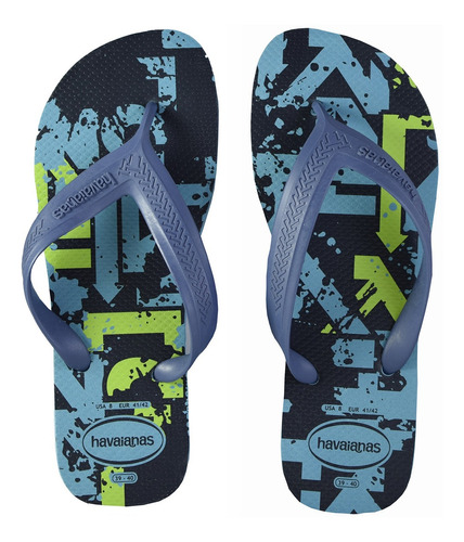 Ojotas Havaianas Top Max Street Hombre Bl