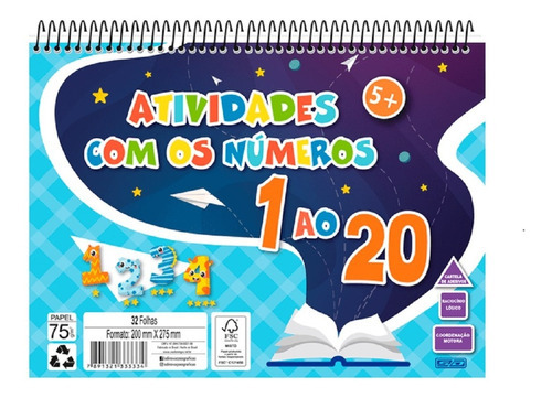 Caderno De Atividades Com Os Números 32 Fls - São Domingos