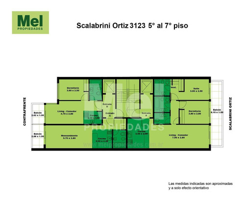 Imagen 14 de 19 de Departamento En El Emprendimiento Scalabrini Ortiz 3123