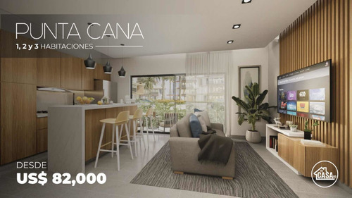 Apartamentos En Planos, Punta Cana. 1,2 Y 3 Habitaciones 829.784.3748