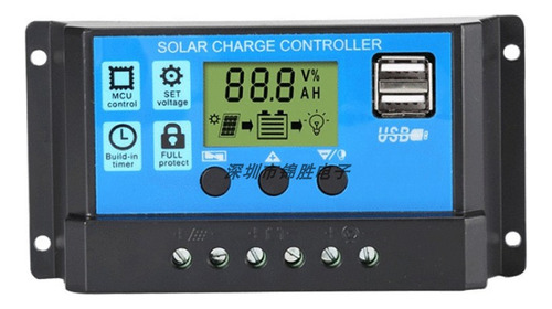 Controlador Solar Azul 30a 12v/24v - 12v/24v 10a 20a 30a