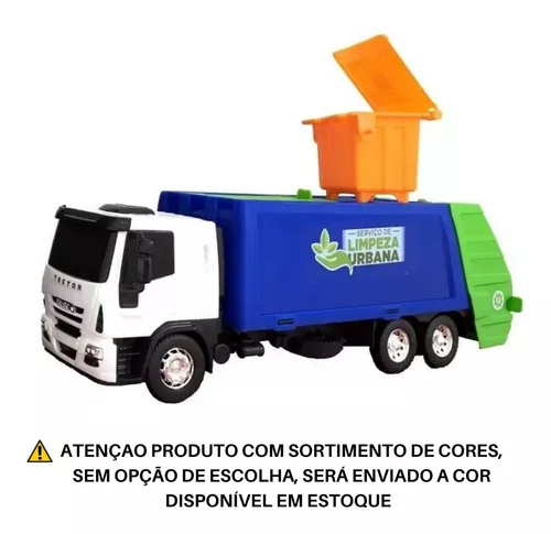 Brinquedo Caminhao Iveco Tector Coletor Limpeza Urbana Usual