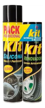 Pack Kit: Silicona 420 Cc + Renovador De Gomas 360 Cc