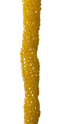 Abalorio Dona 4mm Color Amarillo Citrine Ab , 10 Hilos