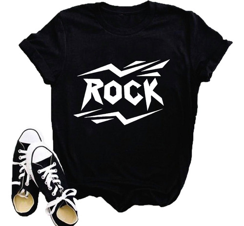 Remera Rockera 100% Algodón Rock And Roll Guitarra Musica 37