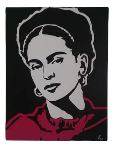Cuadro Decorativo Moderno Pintura Frida Kahlo 70x54