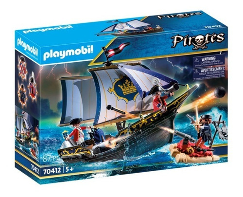 Playmobil 70412 Barco Carabela Piratas