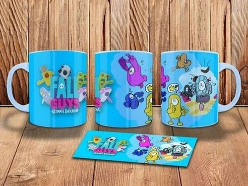 Imagen 4 de 7 de Plantillas Sublimación Tazas Amoung Us + Fall Guys 30 Dis
