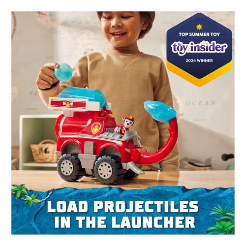 Caminhão De Brinquedo Paw Patrol Jungle Pups Marshall Com Pr