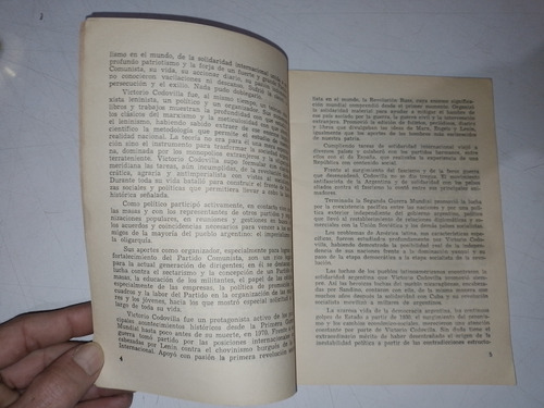 Semblanza De Un Auténtico Dirigente Revolucionario Codovilla (Usado)