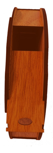 Bandeja AlfolĂ Madera Fp Mod Redonda Chica Diezmos Ofrendas Color Madera rojiza