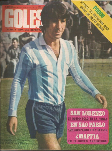 Goles / Nº 1217 / Año 1972 / Lamina Daniel Onega /