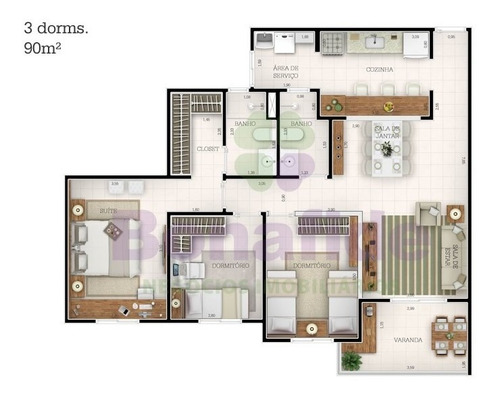 Imagem 11 de 26 de Apartamento Novo, Residencial Allegro, Vila Rica, Jundiai - Ap11542 - 68425031