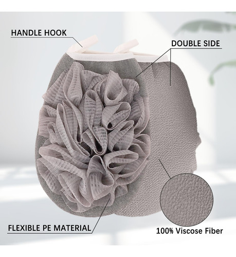 Esponja De Lufa De Baño, Guante Exfoliante Profundo Para Duc