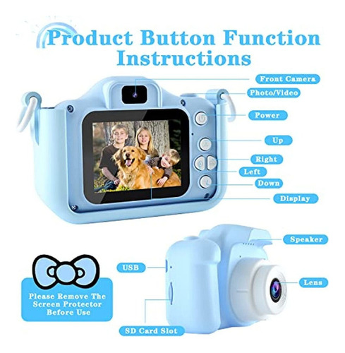 Zdx Cámara Digital De Juguete For Niños L X5s Con Dibujos