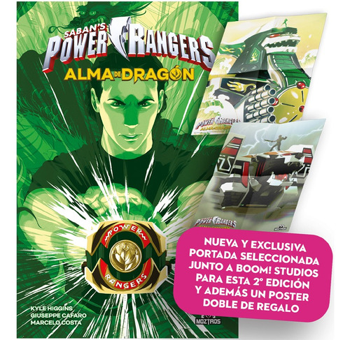 Comic Power Rangers Alma De Dragon - Moztros