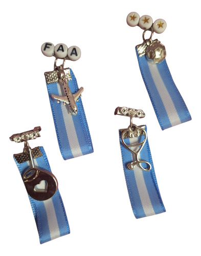 Escarapela Argentina Prendedor (simbolo Patrio) X10u Azul