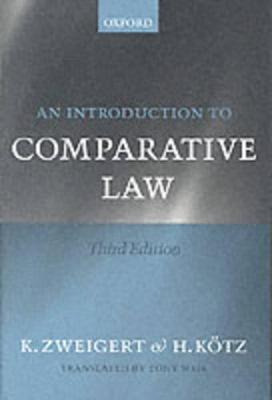 Libro An Introduction To Comparative Law - Konrad Zweigert