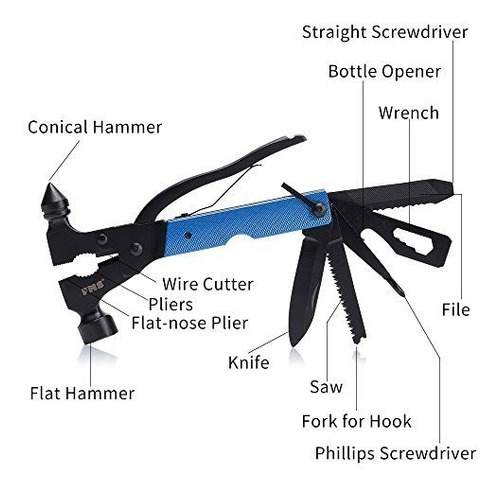 Herramienta Fms Kit Acero Inoxidable Multi Portatil