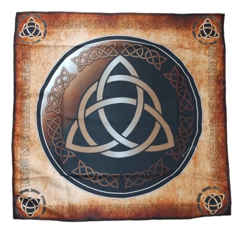 Paño Wicca Triqueta. Para Tarot, Runas, Altar