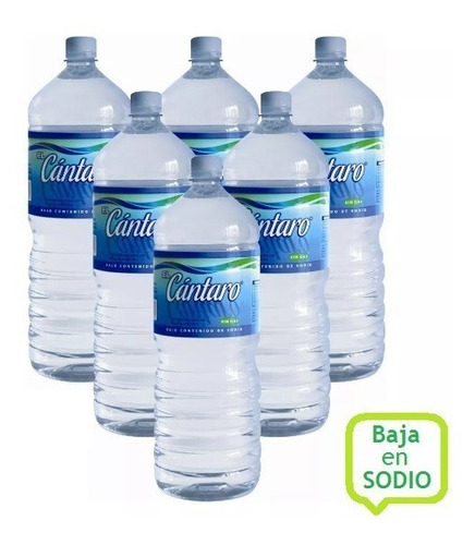 Agua Minera Bajo Sodio 2 Lts. Pack X 6 Envio Gratis Capital