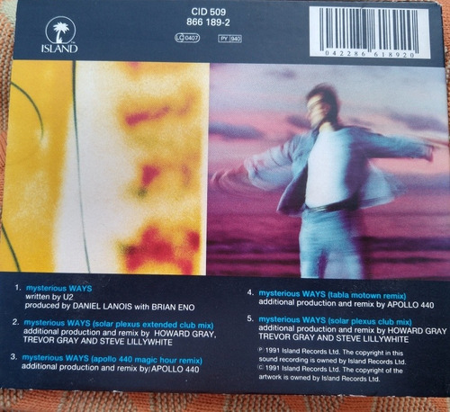 U2 Mysterious Ways Single Cd Reino Unido (Usado)