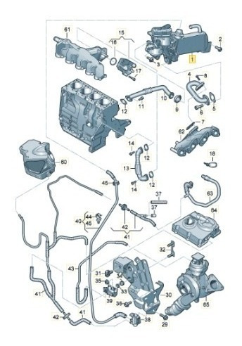 Imagen 2 de 7 de Valvula Egr - Motor 2.0 Tdi - Audi A4 A5 A6 Q5