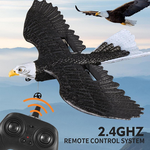Avião De Espuma Rc Para Pássaros Voadores, Portátil Com