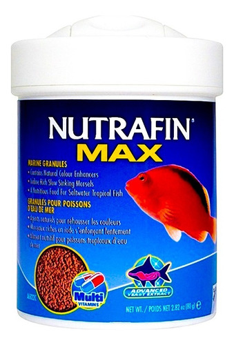 Nutrafin Max Granulos Para Peces Marinos 80 Gr.