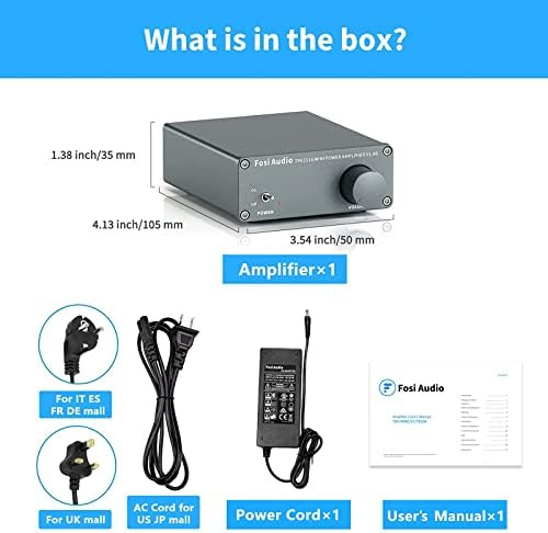 Fosi Audio V1.0g Mini Amplificador Estéreo De 2 Canales Clas