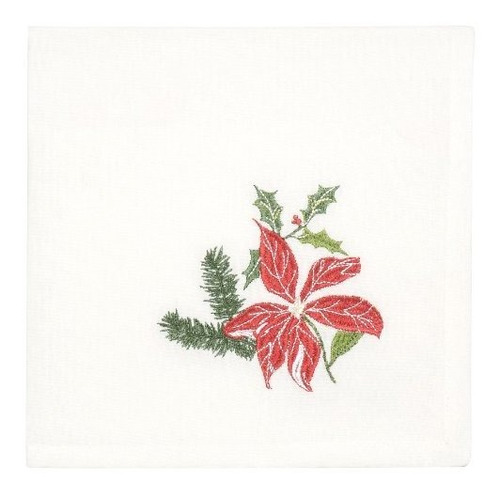 Now Designs Embroidered Napkins, Set Of 4, Winterbloom