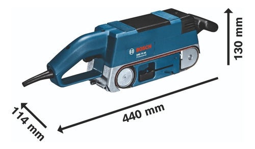 Imagen 2 de 5 de Lijadora De Banda 750w. Gbs 75 Ae Bosch Profesional
