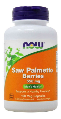 Now Foods Saw Palmetto Berries Próstata Saludable 100cap Sfn