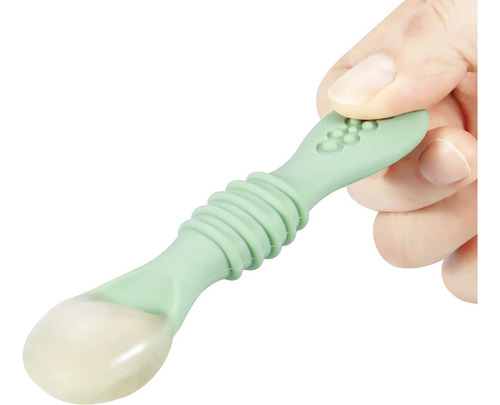 Juego De 7 Cucharas De Silicona For Bebé, Sin Bpa, De Grado