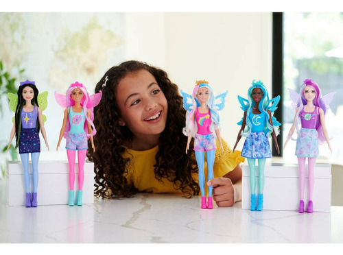 Barbie Color Reveal Galaxia Arcoiris Hadas 6 Sorpresas