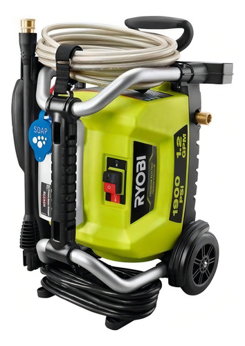 Hidrolavadora Electirca 1900 Psi Ryobi 1.2 Gpm Verde Lima Verde Lima
