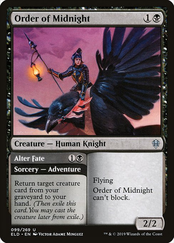 Carta Magic Order Of Midnight Throne Of Eldraine Mtg