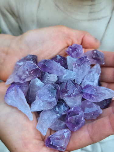 Puntas De Amatista De 3-4cm X 5 Unidades - Piedra Energética Violeta