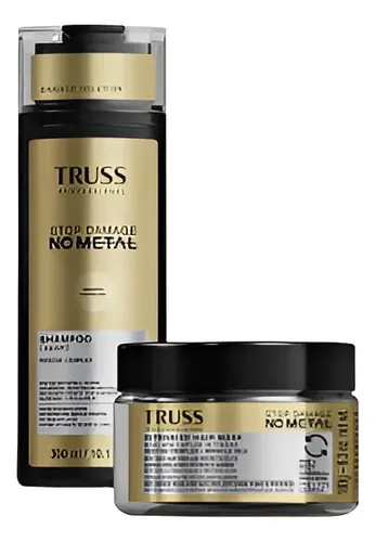 Kit Truss Stop Damage No Metal Shampoo 300ml + Máscara 180g