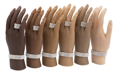 Mano De Práctica De Uñas Acrílicas Herramienta E Se Fue