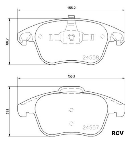 Balatas Disco  Delantera Para Peugeot 207   2011