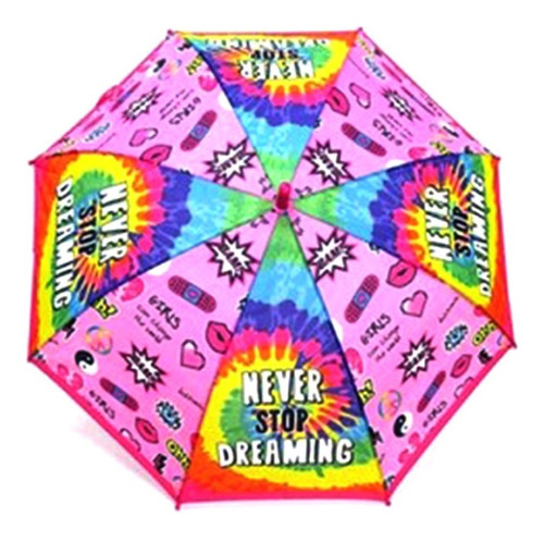 Imagen 2 de 5 de Paragua Infantil Sublimado Nena Footy Ppgf124 Maple Cuotas