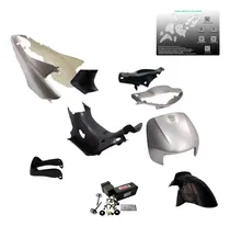 Comprar Kit Plasticos Gilera Smash 110 Tunning Gris Plata Tornillos