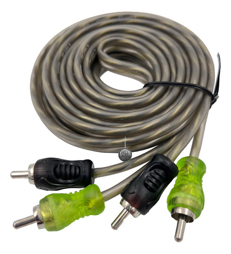 2 Cabo Rca Blindado Som Qualidade Technoise Serie 200p - 3m