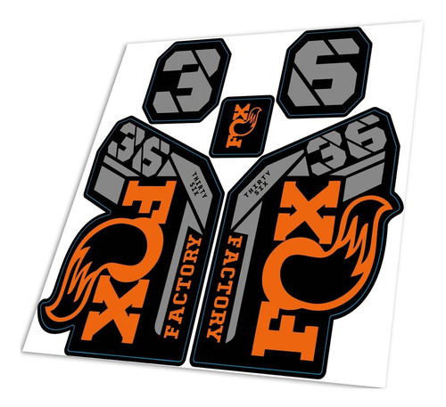 Fox 36 Stickers / 2023 / Calcas / Decals 