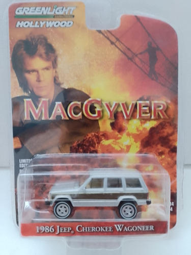 Macgyver 1986 Jeep Cherokee Wagonner Escala 1 64 Greenlight 