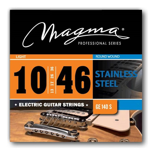 Encordado Para Guitarra Electrica Magma S. Steel .010 Ge140s